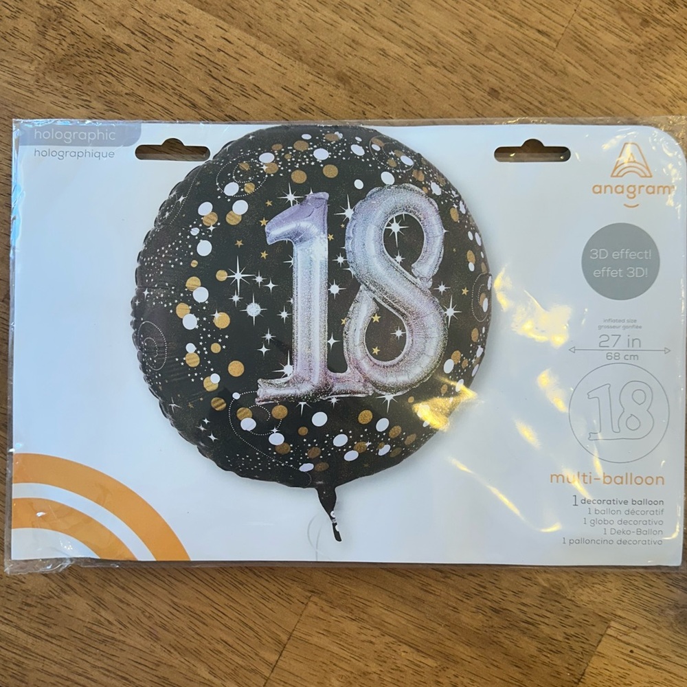 18th Birthday/Anniversary "Multi Balloon"